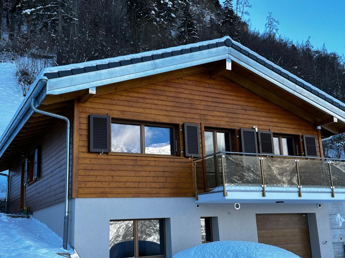 Chambres D'Hotes Les Louettes A Sapinhaut Canton Du Valais Saxon Kültér fotó
