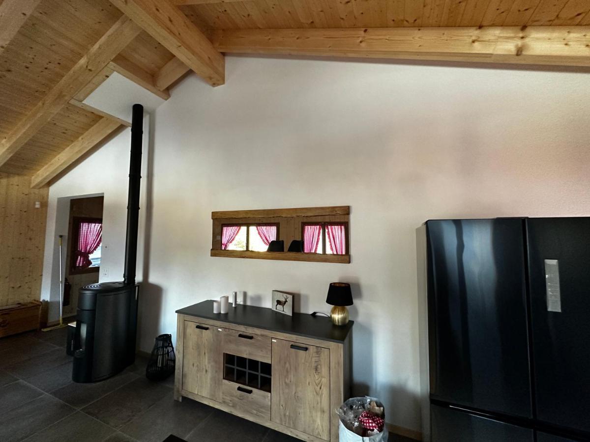 Chambres D'Hotes Les Louettes A Sapinhaut Canton Du Valais Saxon Kültér fotó